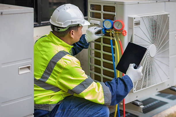 Professional Hvac Installation technician working in Montgomery, IL